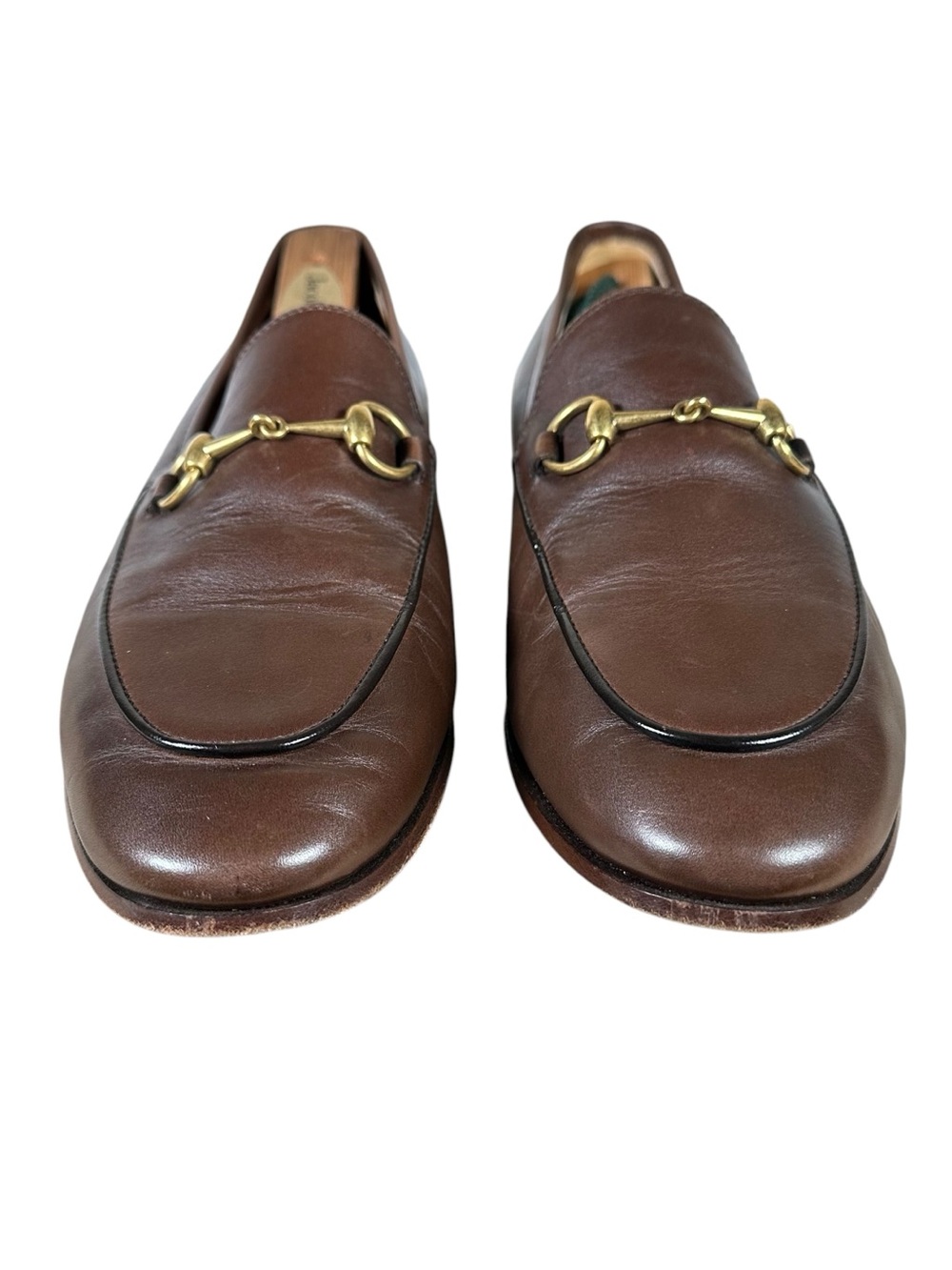 GUCCI Jordaan Horsebit loafer in dark brown leather - Picture 6 of 11
